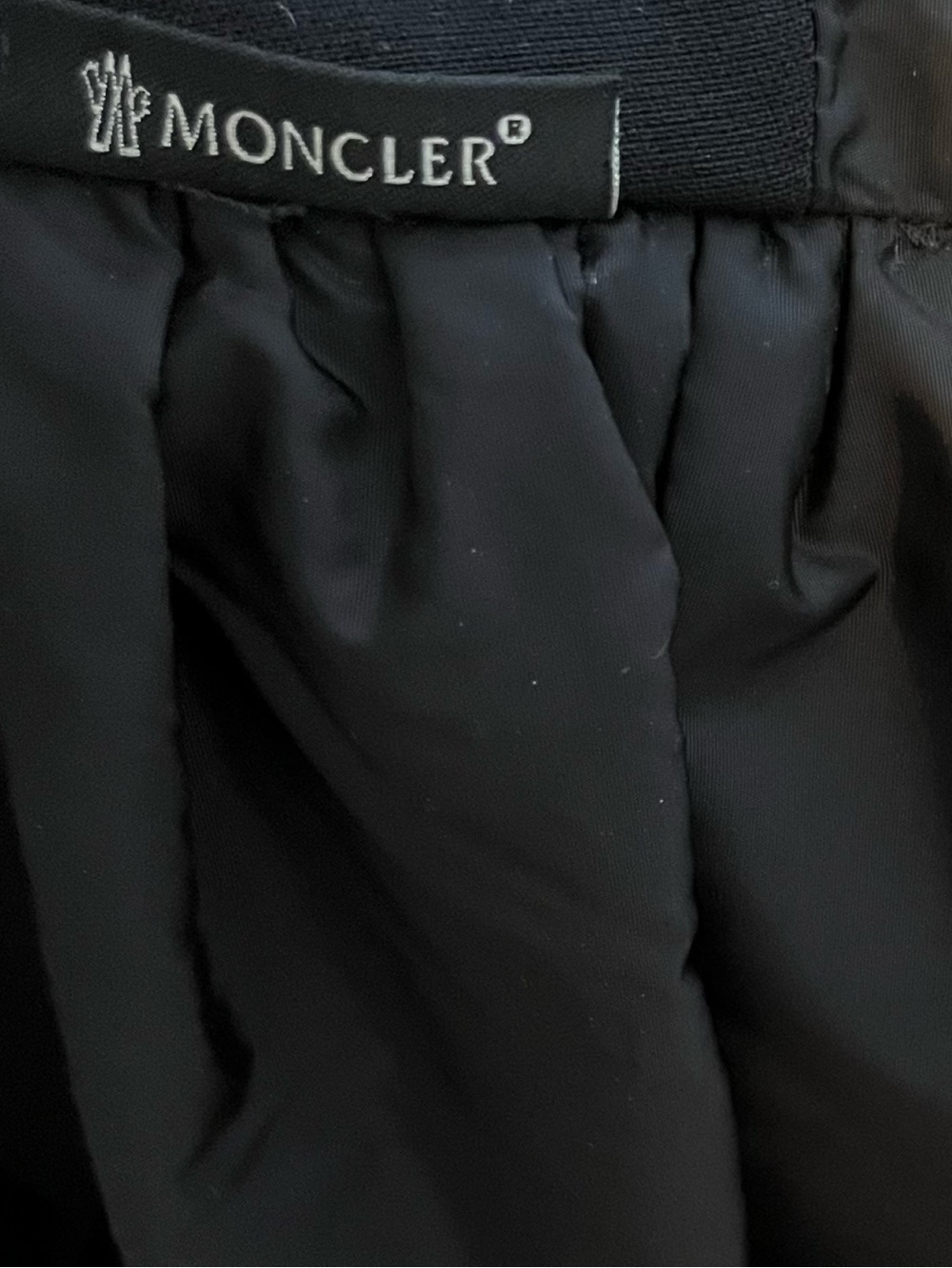 Moncler Black A-Line Taffeta Mini Skirt - Picture 4 of 11